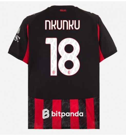 AC Milan Christopher Nkunku #18 Domácí Dres 2025-26 Krátký Rukáv AC Milan Christopher Nkunku #18 Domácí Dres 2025-26 Krátký Rukáv